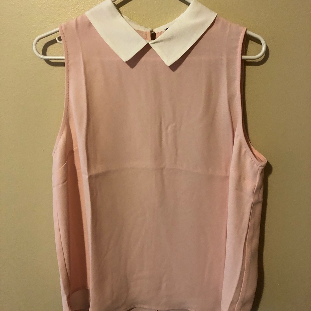 Collared pink shirt